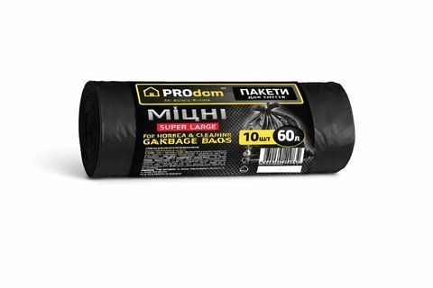 Пакети для сміття 60л 10шт/уп 16 фото
